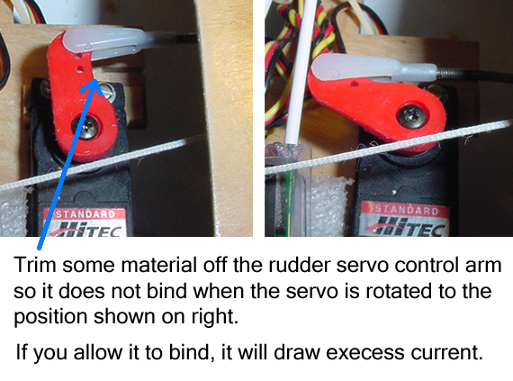 Rudder Servo Trim